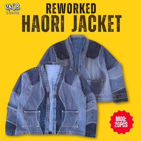 Reworked Denim Cropped Body Jacket