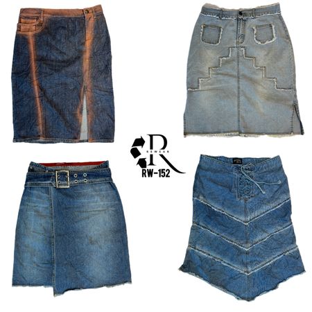 Y2K IT Girl Denim Midi Skirts (RW-152)