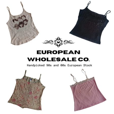 00s European All Aesthetics Cami Tops Mix(EWC51)