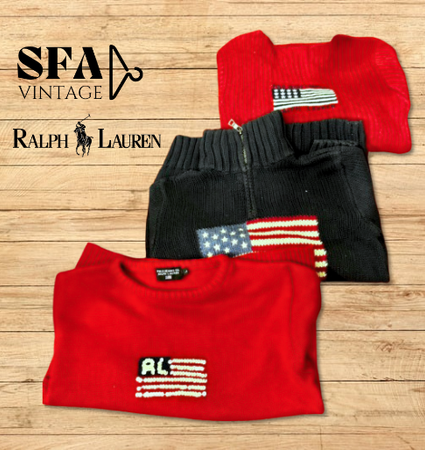 Pulls à drapeau américain Ralph Lauren
