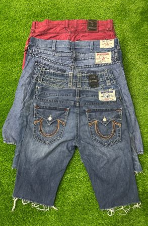 True religion and rock revival shorts 13 pieces