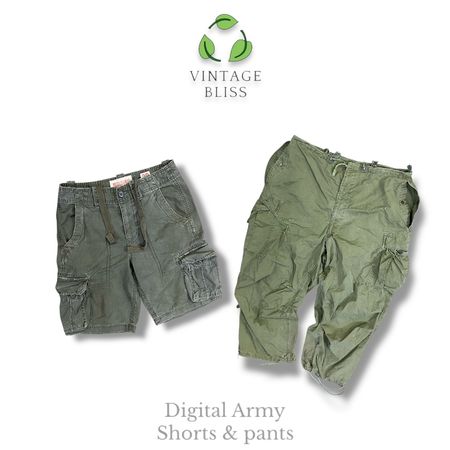 Green Army Pants & Shorts