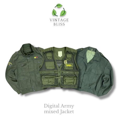 Green Army Mixed Jackets