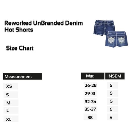 Shorts en denim hot SS25 Reworked UnBranded