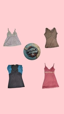 Y2K Aesthetic Poly Blouses