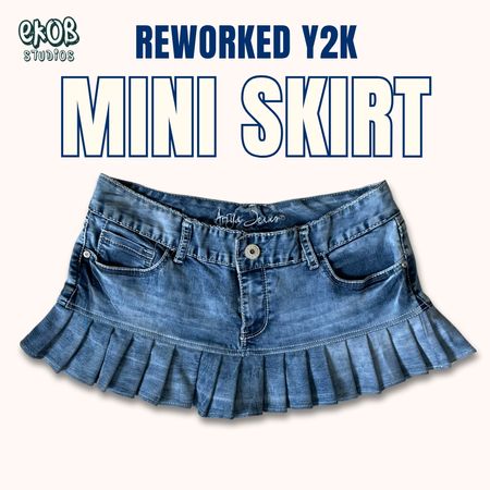 Upcycled Y2K Mini Skirts
