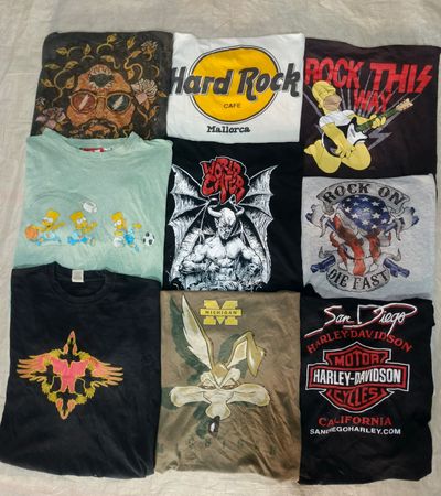 musique vintage, groupe et t-shirts imprimés