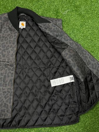 Carhartt Leaopard Rework style vests