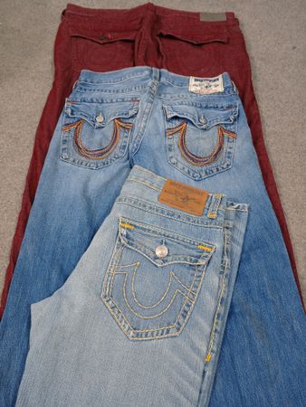 HD809 Men True Religion Baggy Jeans - 16 pcs