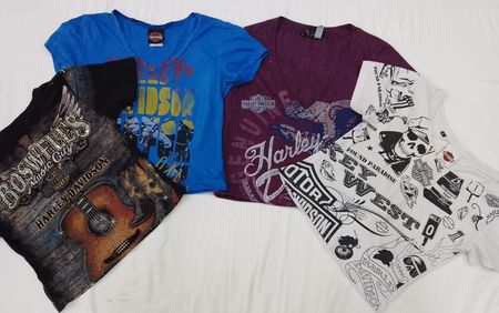 CR4354/55 Upcycled Harley Crop Tees - 20 Pcs