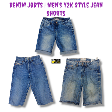Denim Jorts | Men’s Y2K Style Jean Shorts