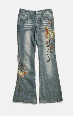 Y2K Jeans Embroidered