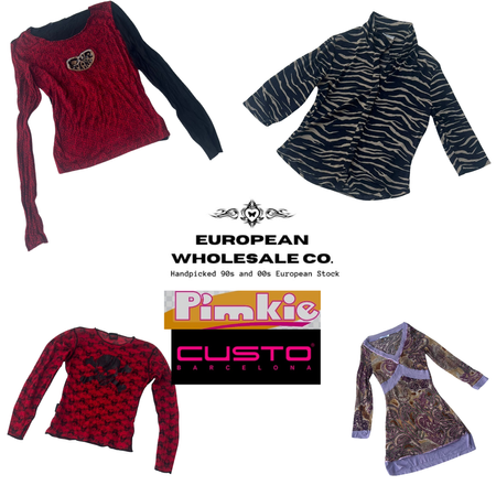 00s Ultimate European Long Sleeve Tops Mix Ft. Custo Barcelona & Pimkie (EWC 008)