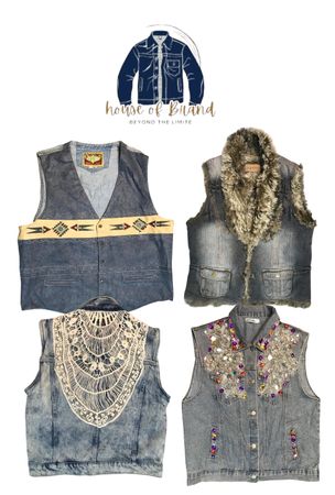 Y2k Denim Vest Jackets