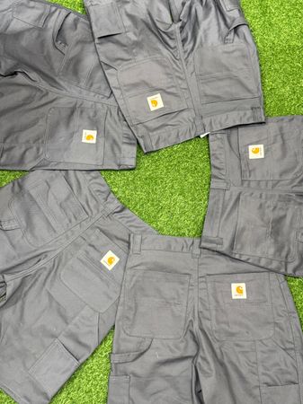 Carhartt Rework style grey shorts