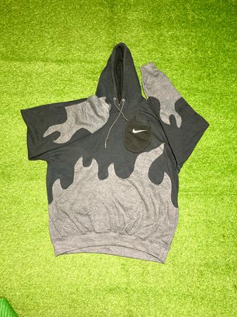 Rework Nike Hoodie Flame patchwork