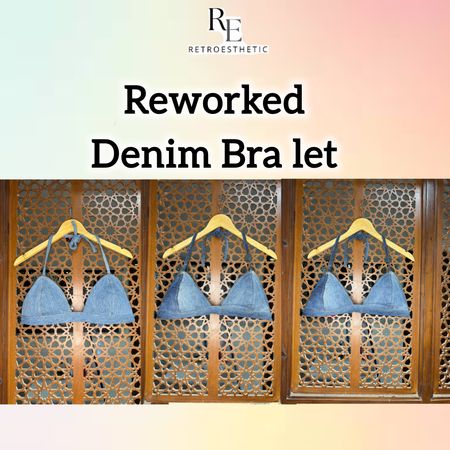 Reworked Denim Bralet