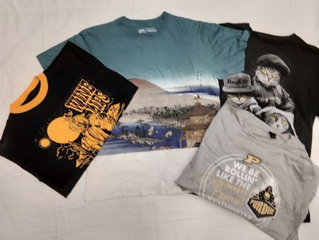 ZH0069 Unbranded Printed T-shirts - 20 Pcs