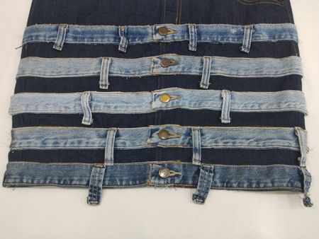 CV0113 Jupe ceinturée upcyclée Non Marquée - 20 Pièces