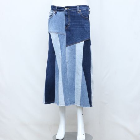 CV0115 Upcycled Levi's Three Tone Long Skirts - 20 Pcs