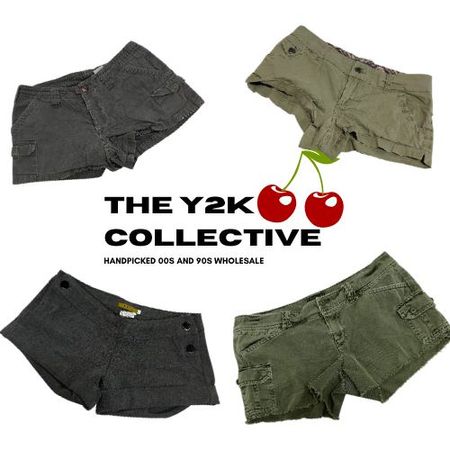 Shorts micro mini cargo style Lara Croft des années 00 (TEC73)