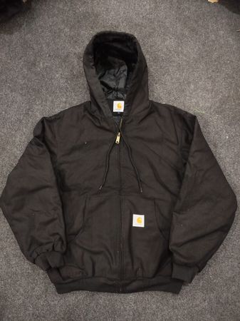 Schwarze Carhartt Active Kapuzenjacken im Rework-Stil