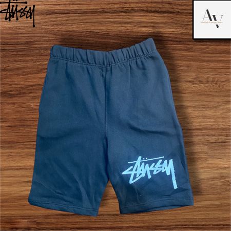 Stussy rework style black shorts