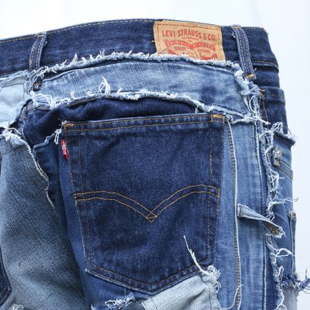 CV0126 Upcycelte Levi's Patches Hose - 20 Stück
