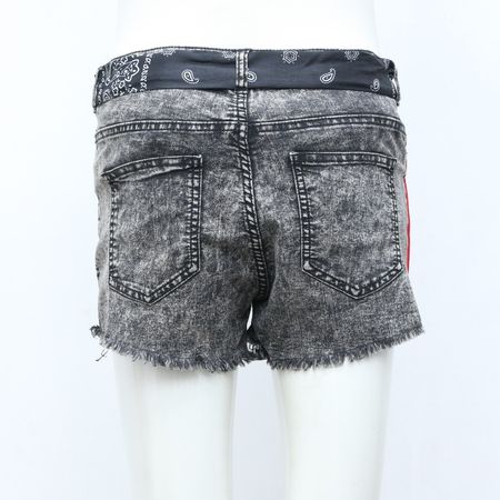 CV0127 Upcycled Ladies Bandana Patch Shorts - 20 Pcs