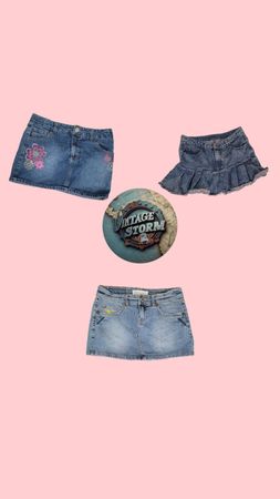 Y2Kデニムスカート