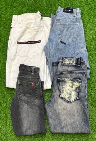 Hiphop jeans 15 pieces rocawear,fubu etc