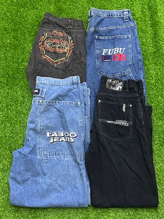 Hiphop jeans 22 pieces kalkarni,fubu,rocawear,ecko,coogi,billabong