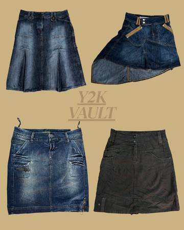 2000s Denim vault: Cargo, Pleats & Attitude Mini Skirts