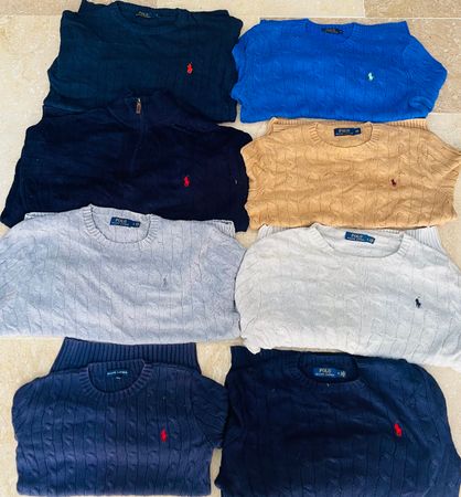 Cable Knit Polo Sweaters