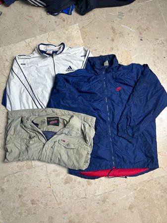 Nike adidas and mix branded Windbreakers