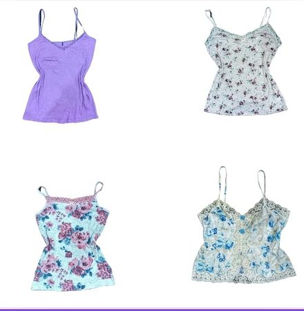 Y2K Cami Tops Bnudle 8