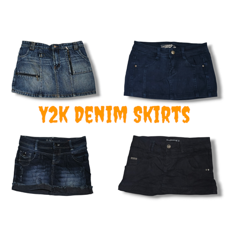 Y2K Denim Mini Skirts