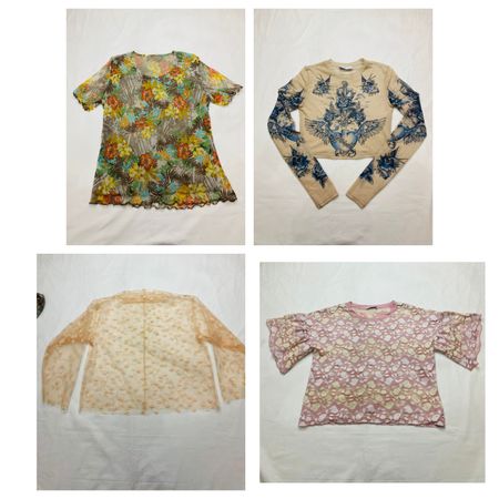 Chemises de fête vintage pour femmes y2k RV-11