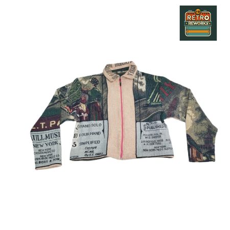 AW25 Upcycled Tapestry Front Zipper Jackets