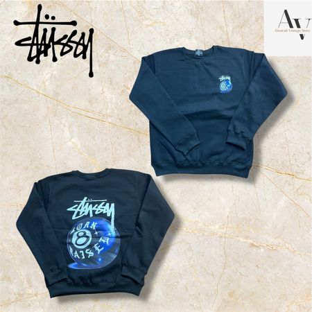 Sweatshirts Stussy retravaillés style 8 Ball