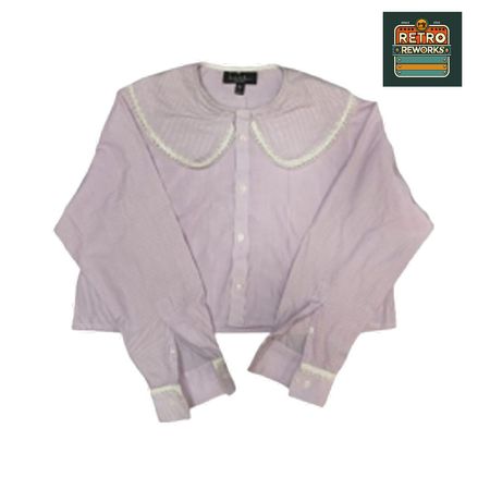 SS25 Upcycled Frill Collar Shirts