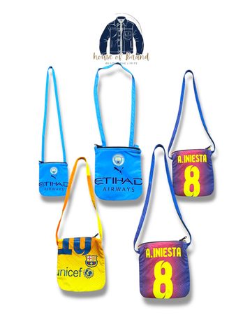 Upcycled Football Tshirt Tote bags