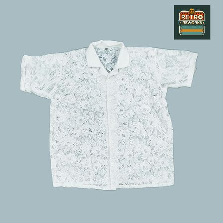 Upcycled Lace Trim Shirts