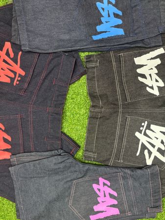 Stussy rework style mix shorts