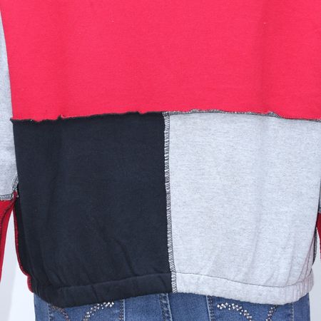 CV0180 Upcycled Quad Patch Sweatshirts - 20 Pcs