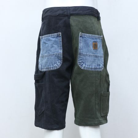 CV0187 Upcycled Carhartt 2-Tone Shorts.