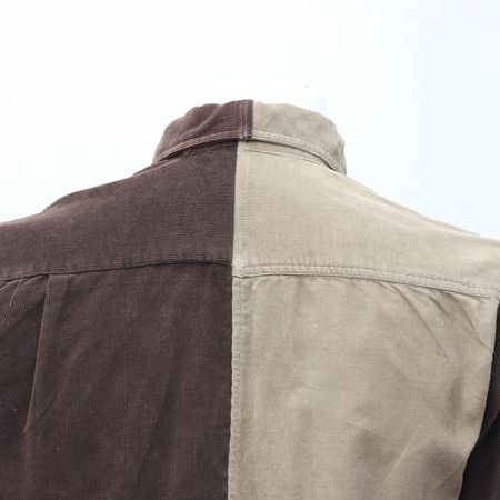 CV0189 Upcycled Half & Half Corduroy Shirts - 20 Pcs