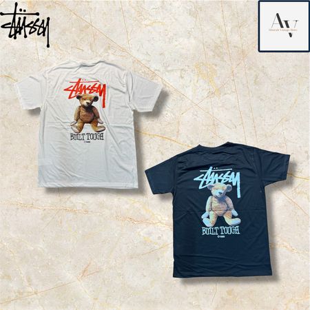 Stussy rework style Built Tough /Teady bear T shirts