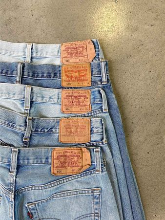 Vintage Levis 501 und Orange Tab