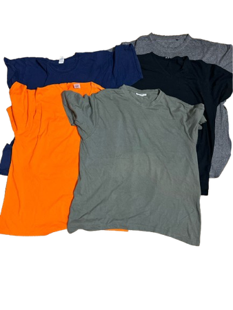 Vintage Plain T-Shirts Bundle – 20 Oversized XXL Tees – Mixed Colors
